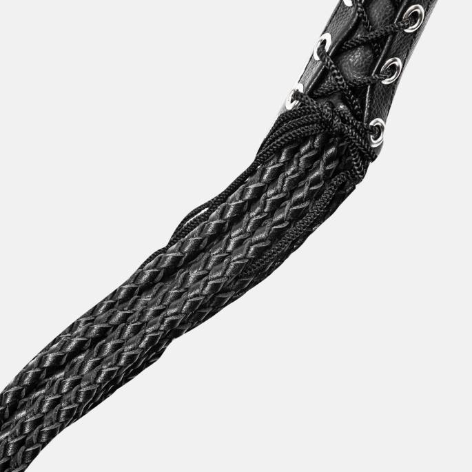 MARTINET 12 LANIÈRES TRESSÉES NOIR