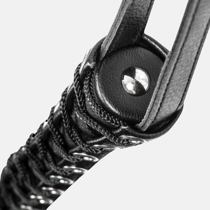 MARTINET 12 LANIÈRES TRESSÉES NOIR