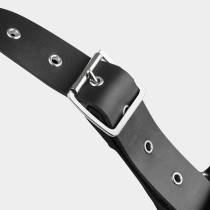 HARNAIS CUIR CHAINES POITRINE T.U