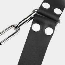 HARNAIS CUIR CHAINES POITRINE T.U