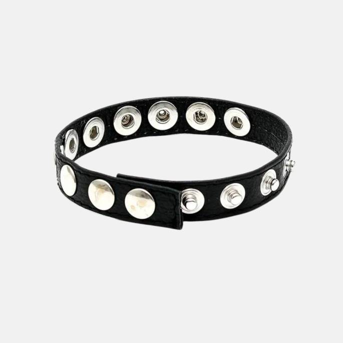 COCKRING CUIR RÉGLABLE MULTI-PRESSIONS