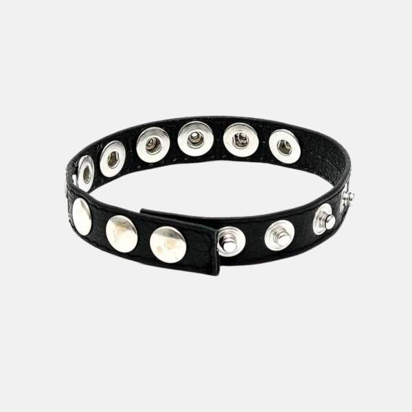 COCKRING CUIR RÉGLABLE MULTI-PRESSIONS