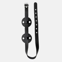 MASQUE AVEUGLANT ROND - CUIR+FOURRURE