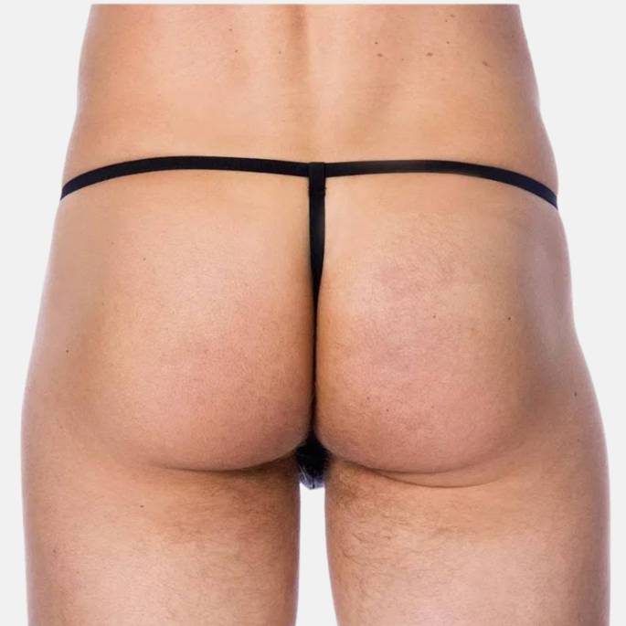 STRING CUIR HOMME + ZIP T.U