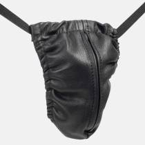 STRING CUIR HOMME + ZIP T.U