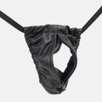 STRING CUIR HOMME + ZIP T.U