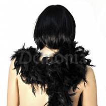 BLACK FEATHER BOA