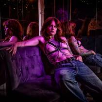 HARNAIS SIMILI CUIR CHAINES AMOVIBLES