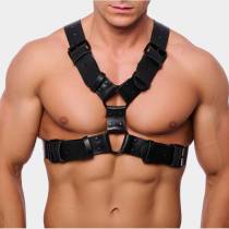 Harnais cuir noir