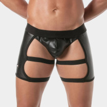 Shorty chaps faux cuir
