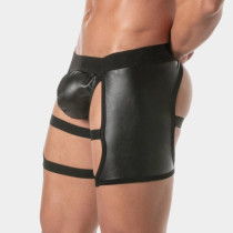 Shorty chaps faux cuir