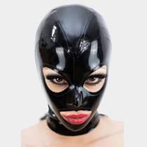 Cagoule en latex noir