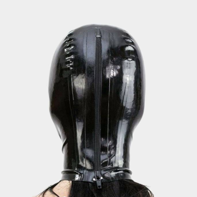 Cagoule en latex noir