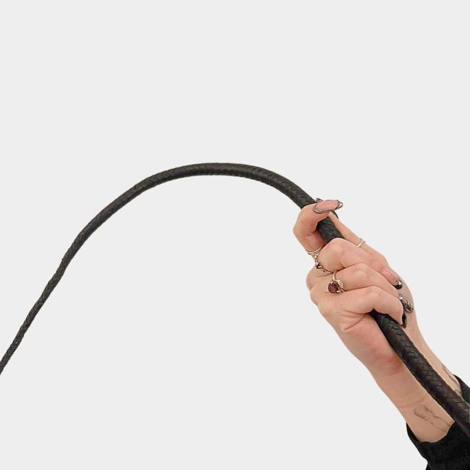 Fouet cuir de kangourou - 1m