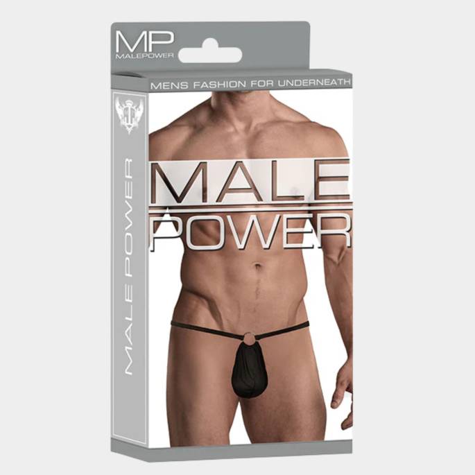 String ficelle homme avec anneau frontal – Male Power