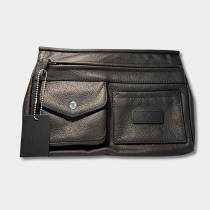 Pochette ceinture cuir noir