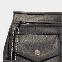 Pochette ceinture cuir noir