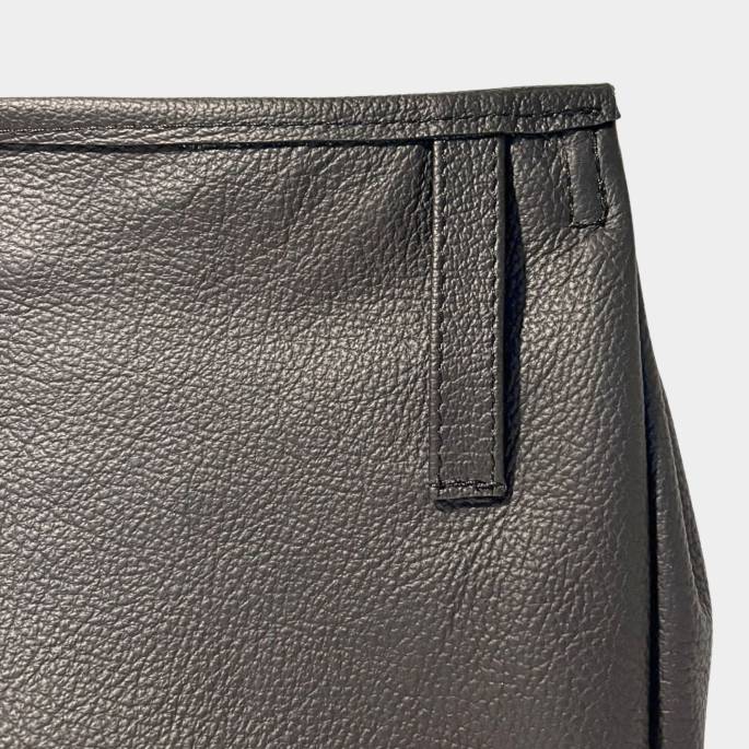 Pochette ceinture cuir noir