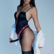 Harnais Fabulous gode simili vernis – Strap-on