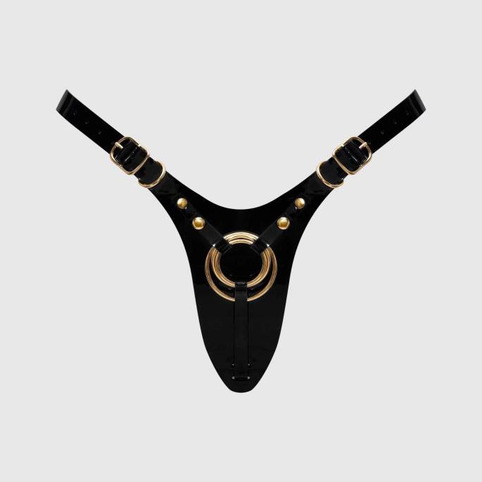 Harnais Fabulous gode simili vernis – Strap-on