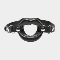 Juicy Lips – Bâillon bouche ouverte silicone noir
