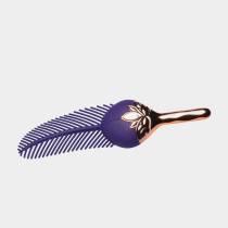 The Tickler – Plume silicone vibrante violet & or