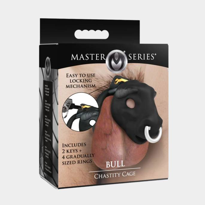 Bull – Cage de chasteté taureau noire