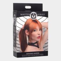 Bondage Baddie – Collier BDSM noir O-ring or