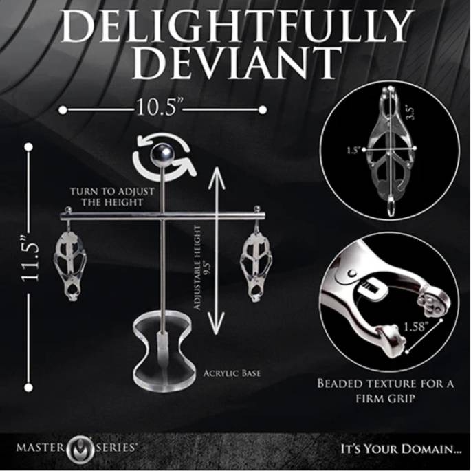 Tour de Contrainte Pinces Tétons Tower of Pain Master Series