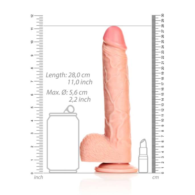 RealRock - Gode Réaliste XXL 25,5 cm Ventouse et Harnais