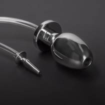 Plug Urétral avec Plug Anal et Tuyau – Fire Hose Acier Inoxydable