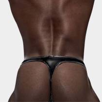 String Wetlook Noir Homme – Male Power