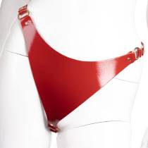 String en cuir vernis Cherry/Gold T.U