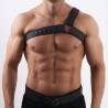 Harnais torse cuir souple Y noir – harnais poitrine BDSM L/XL