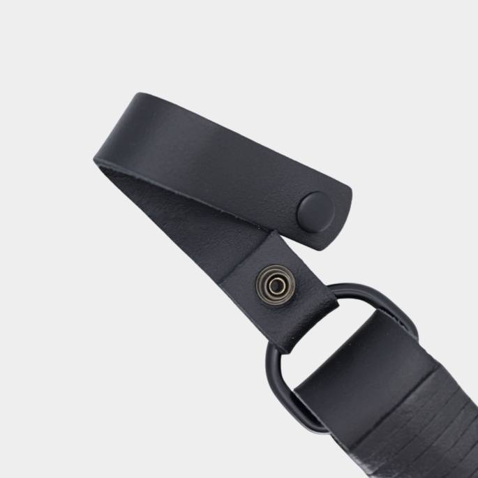 Martinet slapper cuir noir