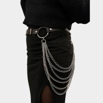 Ceinture cuir + chaînes