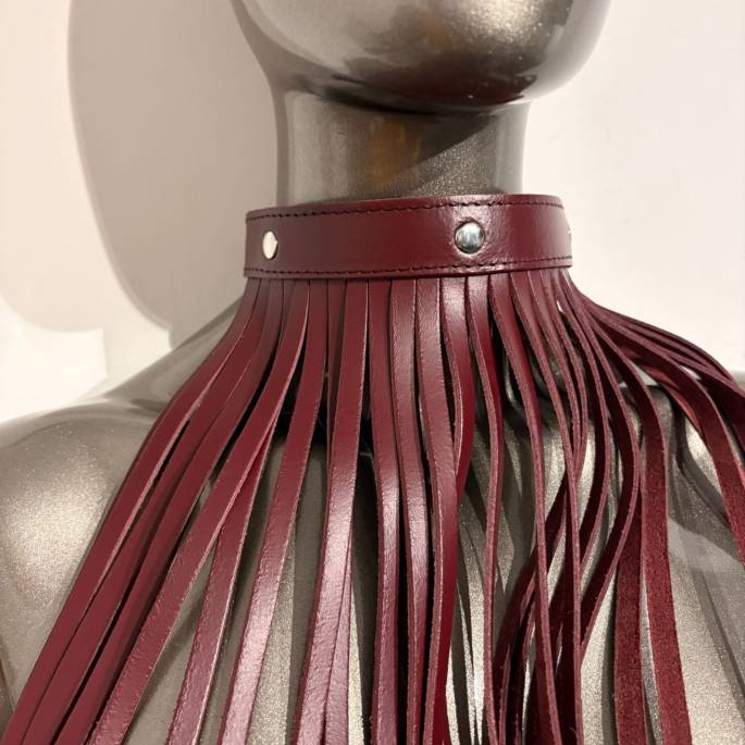 HARNAIS COU FRANGES CUIR