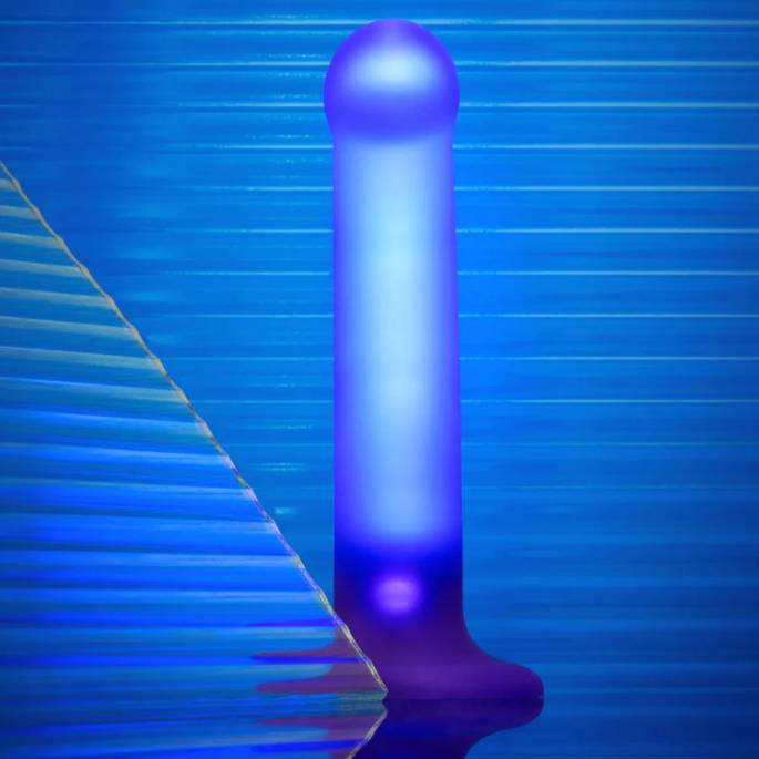 Dildo LED Silicone Semi-Réaliste Rechargeable Strap-On-Me Glow