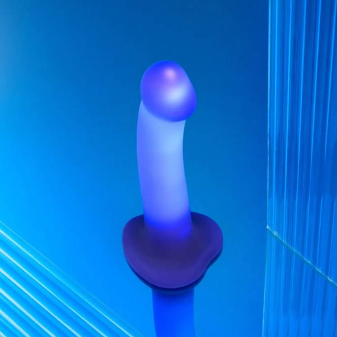 Dildo LED Silicone Semi-Réaliste Rechargeable Strap-On-Me Glow