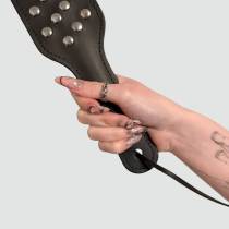 Paddle cuir & rivets