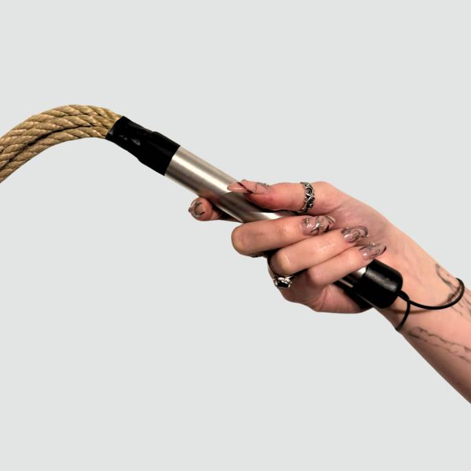 Martinet manche métal boucle corde