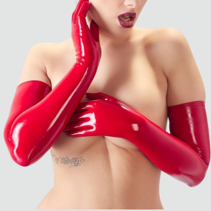 GANTS LATEX ROUGE