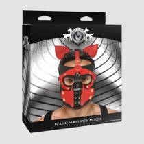 Cagoule chien rouge & noir