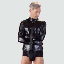 Camisole wetlook noir