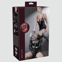 Camisole wetlook noir