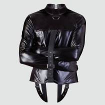 Camisole wetlook noir