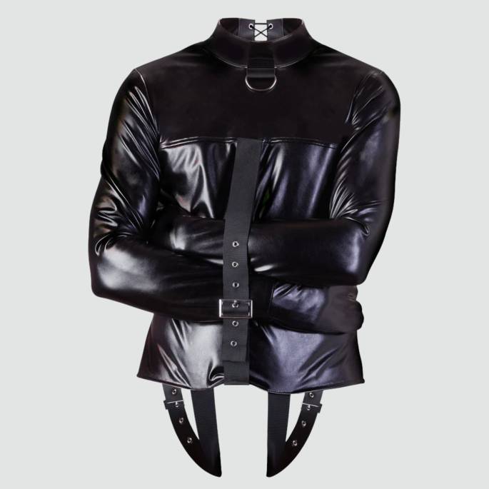 Camisole wetlook noir