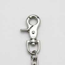 CHAINE CHROME 2 MOUSQUETONS