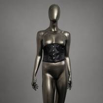 Serre-taille court satin