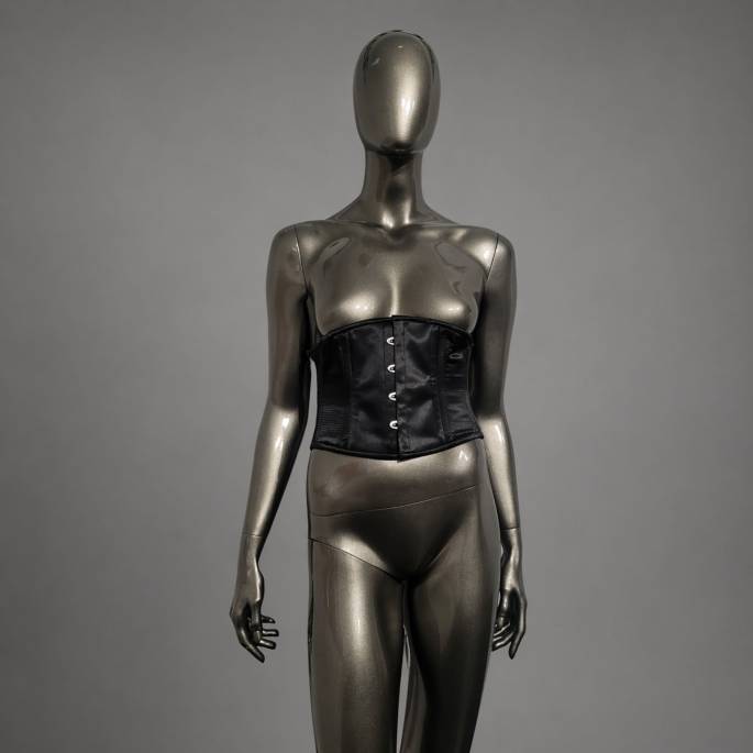 Serre-taille court satin